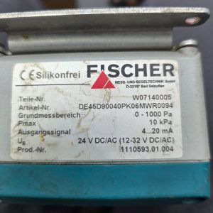 Fischer DE45D90040PK06MWR0094 Differential Pressure Switch