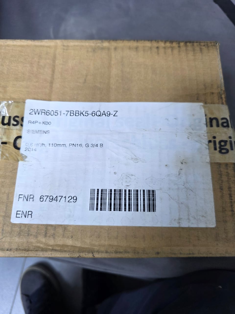 Siemens 2WR6051-7BBK5-6QA9-Z Ultrasonic Heat Meter