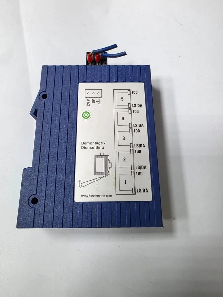 Hirschmann Rail Switch SPIDER 5TX 943824-002 Ethernet Rotary Switch Unit - Image 2