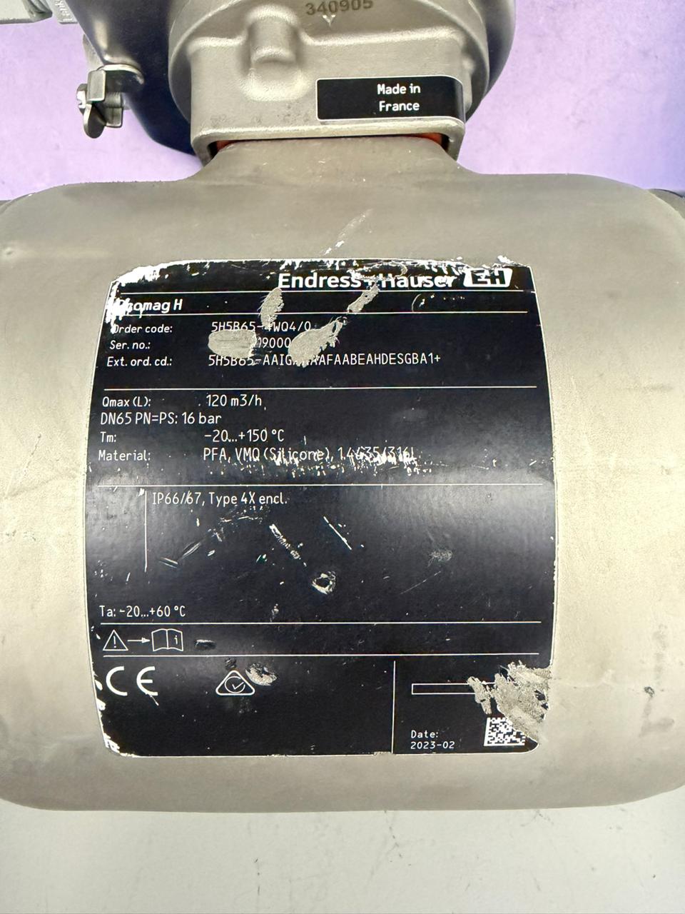 ENDRESS HAUSER 5H5B65-4W04/0 Proline electromagnetic flowmeter - Image 2