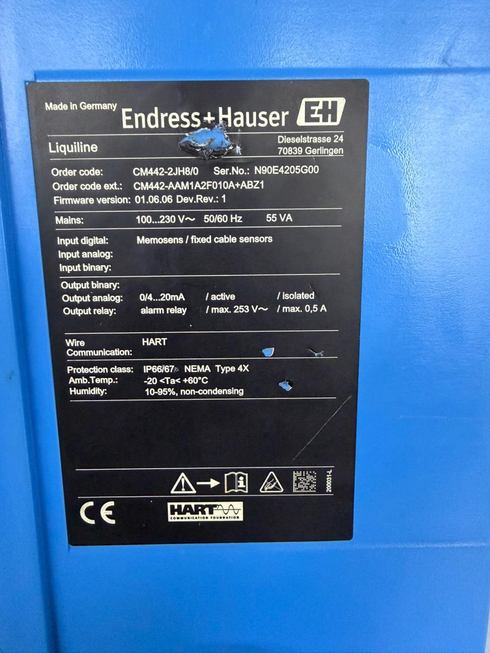 ENDRESS HAUSER LIQUILINE CM442-2JH8/0 FIELD TRANSMITTER - Image 2