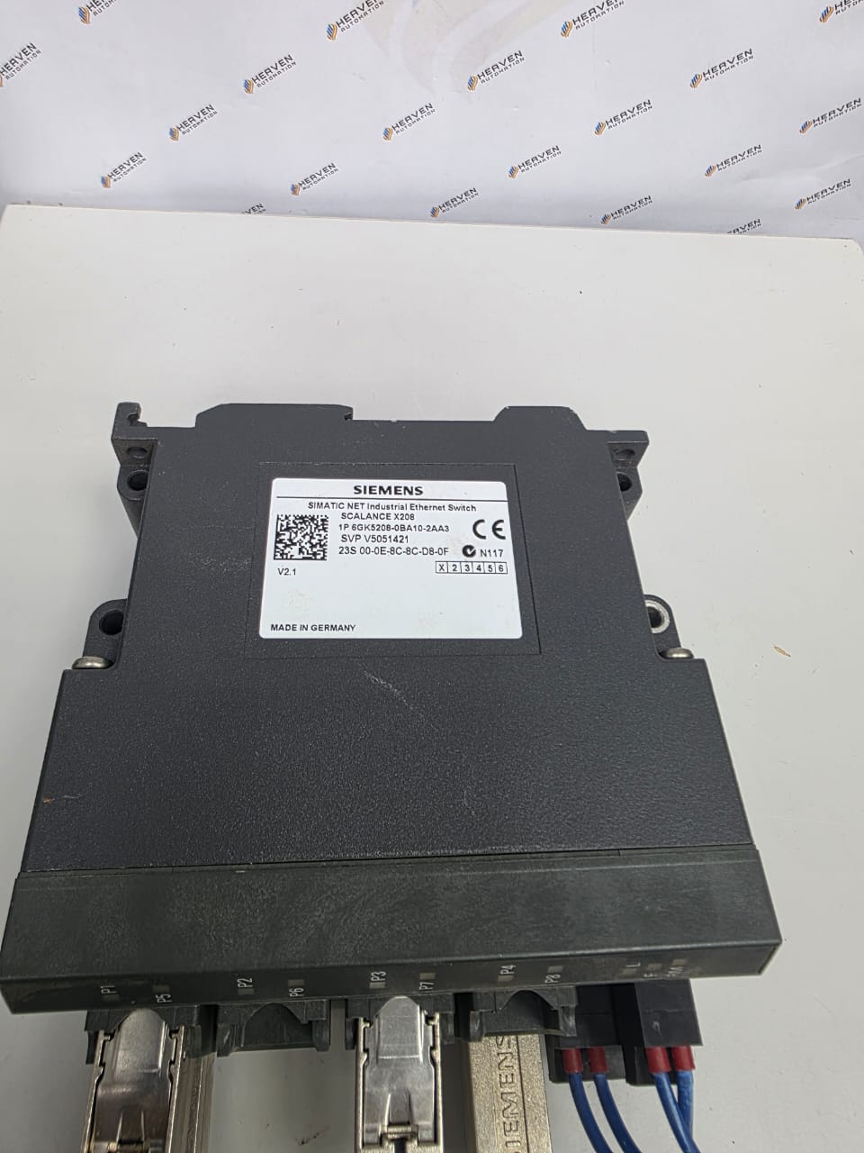 Siemens SCALANCE X208 6GK5208-0BA10-2AA3 Managed Industrial Ethernet Switch | 8 Port RJ45 PROFINET PLC Network - Image 3