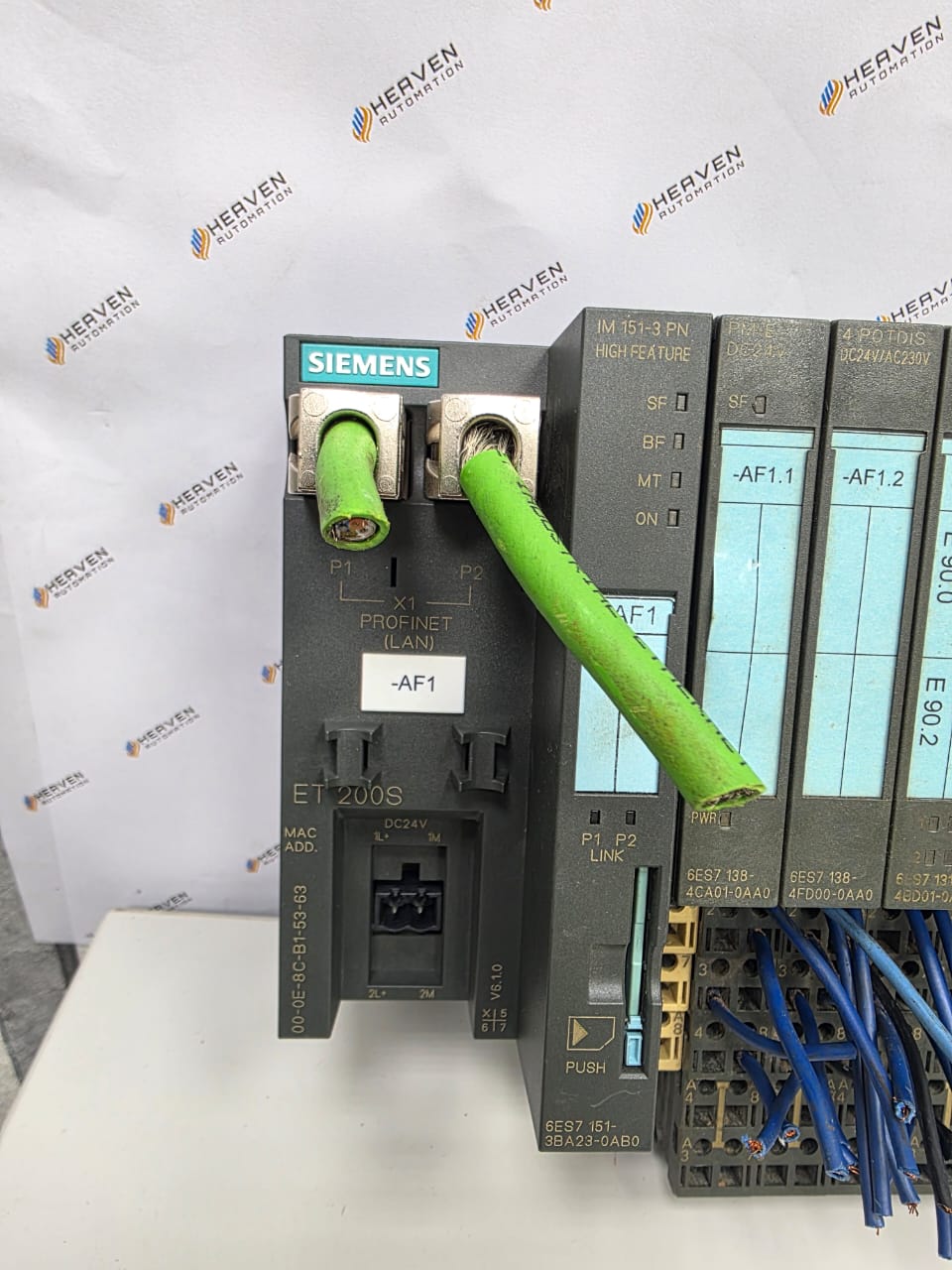 Siemens ET200S PLC System w/ PROFINET IM151-3 PN + PROFIsafe Modules - Image 2