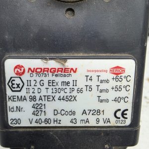 NORGREN D70731 PNEUMATIC CONTROL VALVE